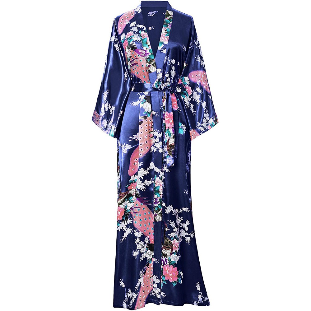 Robe Silk Women - Wanita Jubah Panjang Ukuran Besar Kimono