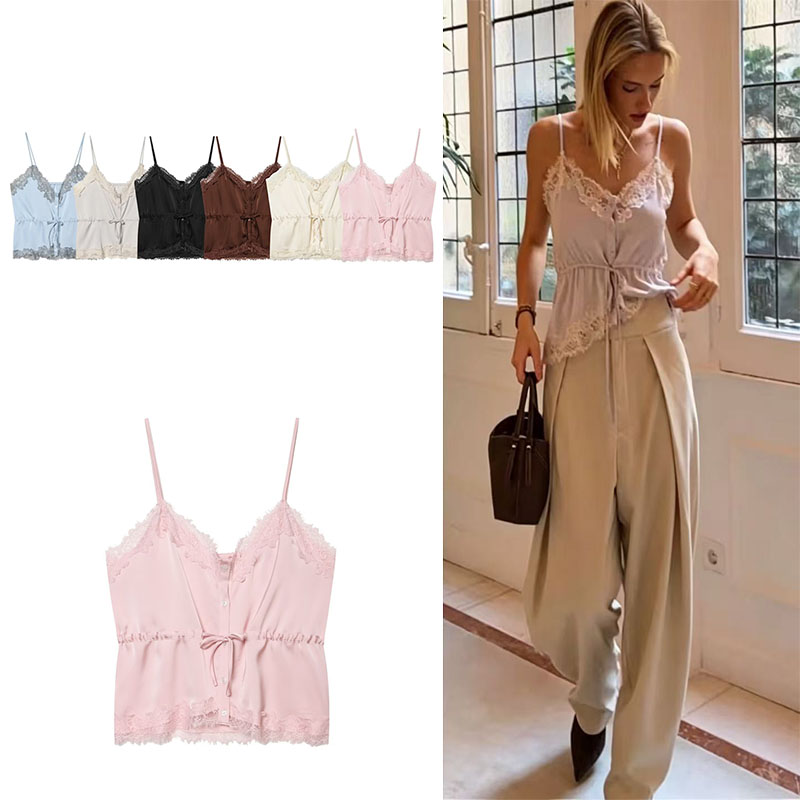 Cami Top Lace - Atasan Wanita Guobioziy 2026 Baru Musim