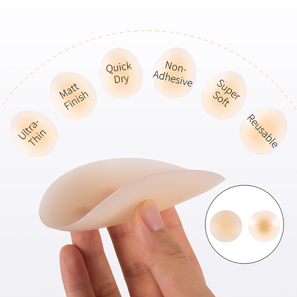 Tanpa lem penutup puting silik - Nipple Cover Pasties ulasan dan harga