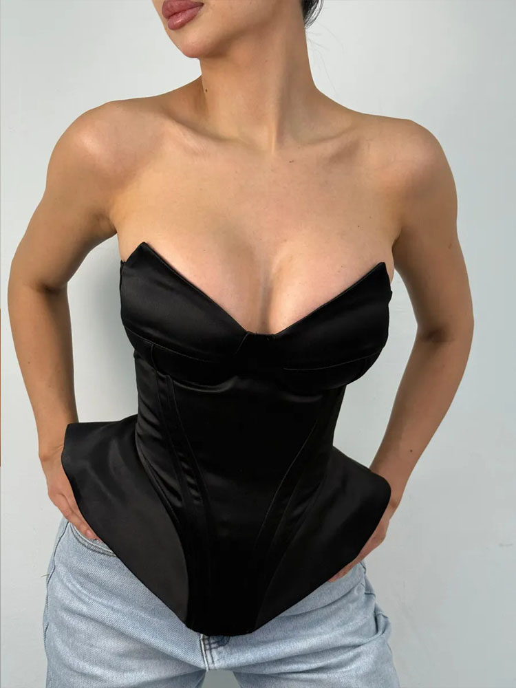 BKQU Korset Tanpa Tali Motif T - Corset Waist Cinch ulasan dan harga